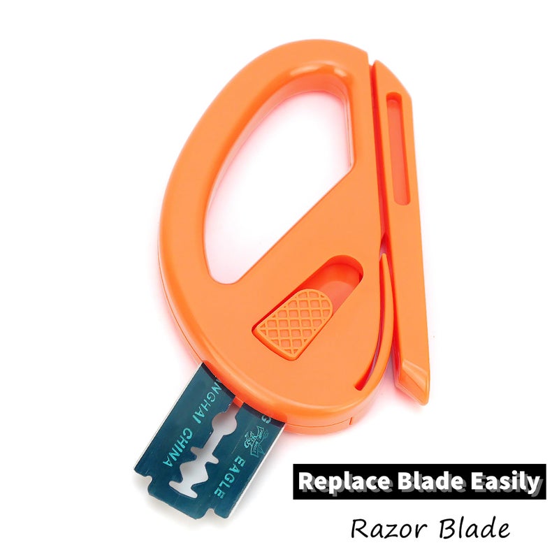 CARTINTS 2Pack Snitty Safety Vinyl Film Cutter Paper Carbon Fiber Cutting Tool Craft Knife Utility Knife Film Wrap Paper Cutter with Razor Blade for Window Tint, Car Wrap, Craft Making - Image 5